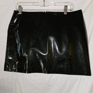 NWT Sexy PVC Mini Skirt Goth Punk LARGE